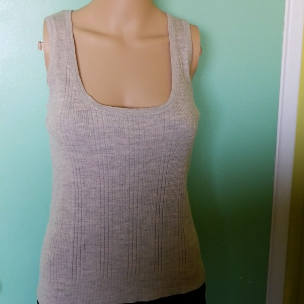 Gray Wool Tank Top
